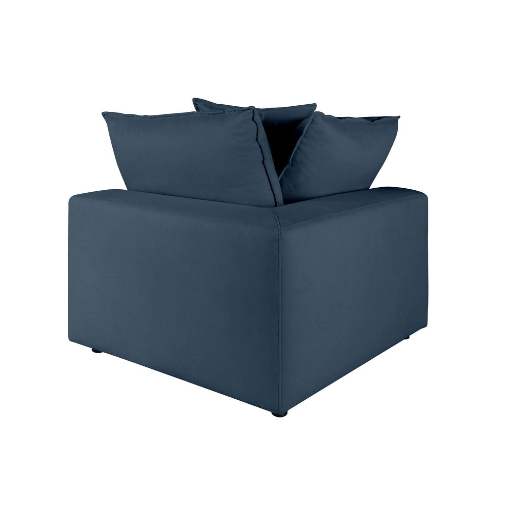 Cali Navy Corner Chair. Picture 5