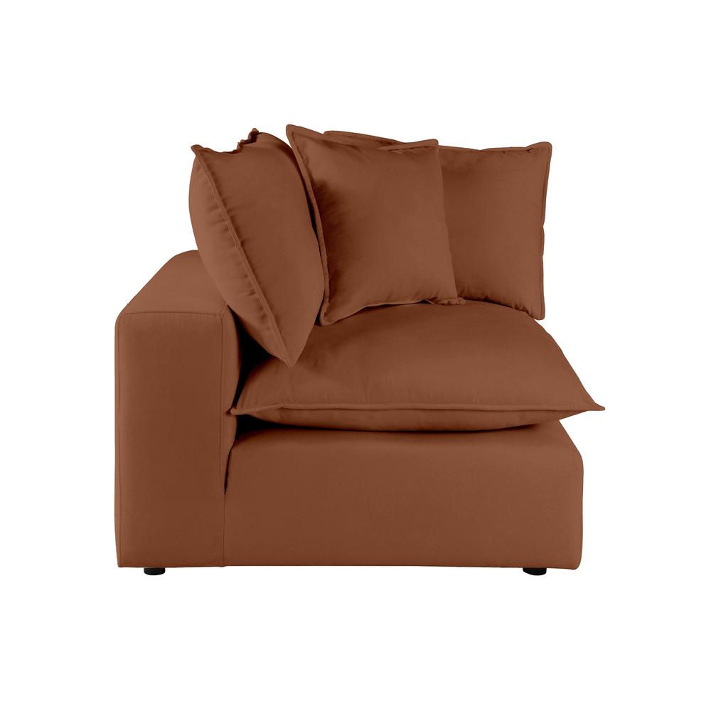 Cali Rust Corner Chair. Picture 2