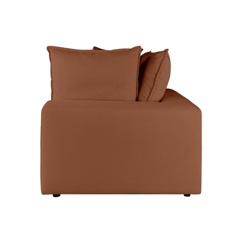 Cali Rust Corner Chair. Picture 3
