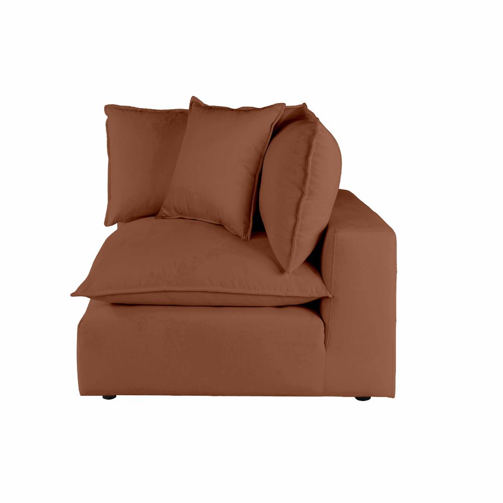 Cali Rust Corner Chair. Picture 4