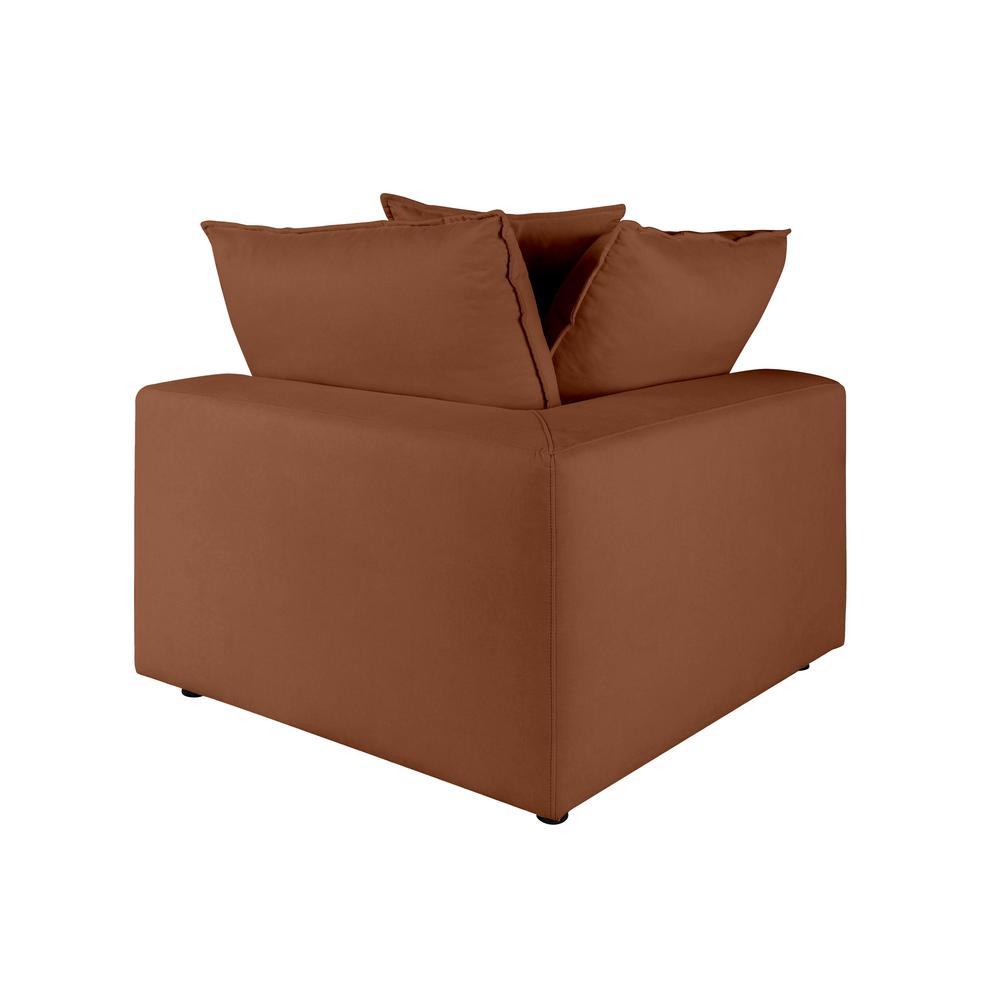 Cali Rust Corner Chair. Picture 5