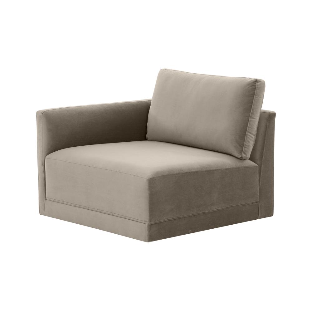 Willow Taupe LAF Corner Chair. Picture 3