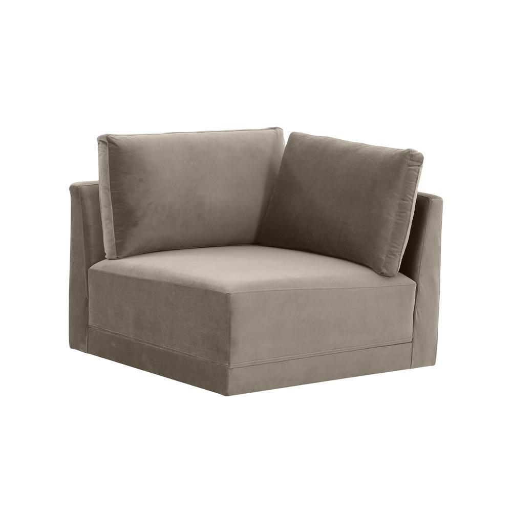 Willow Taupe Corner Chair. Picture 1