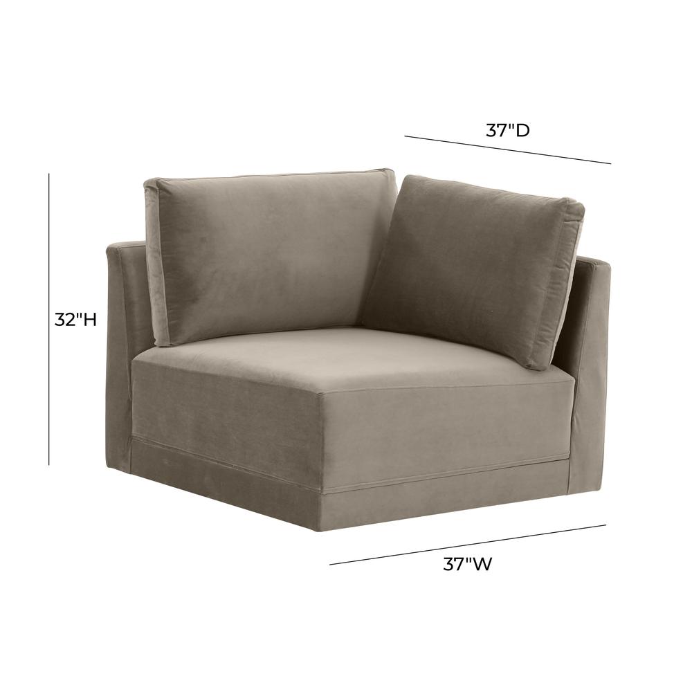 Willow Taupe Corner Chair. Picture 6