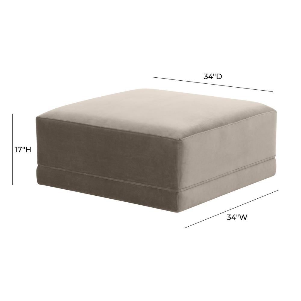 Willow Taupe Ottoman. Picture 3