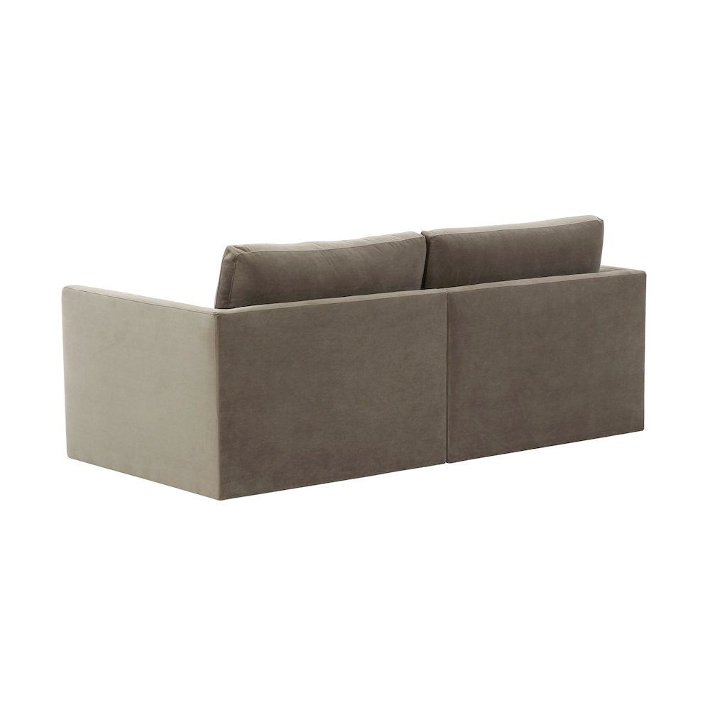 Willow Taupe Modular Loveseat. Picture 4
