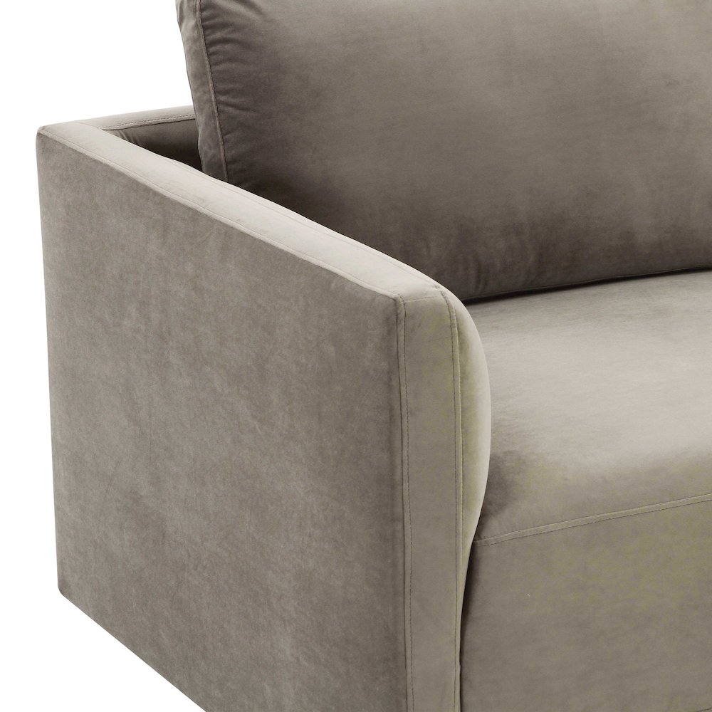 Willow Taupe Modular Loveseat. Picture 5