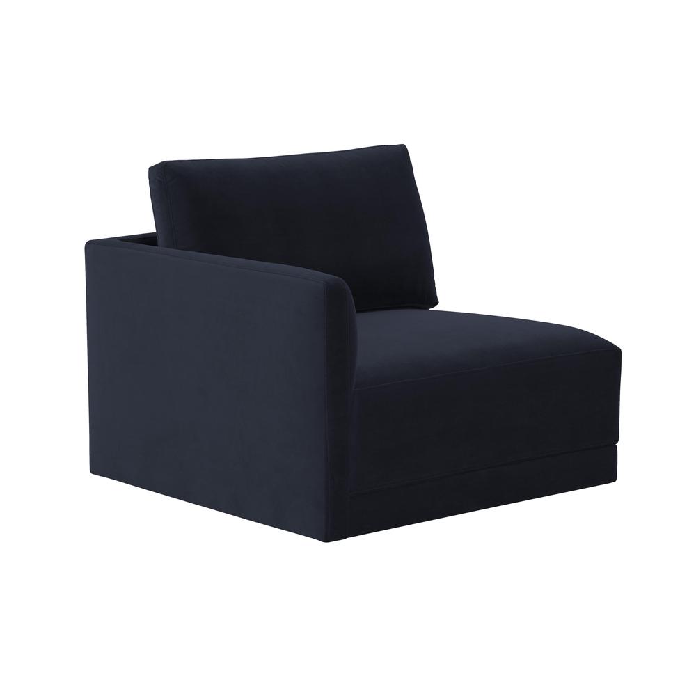 Willow Navy LAF Corner Chair. Picture 1