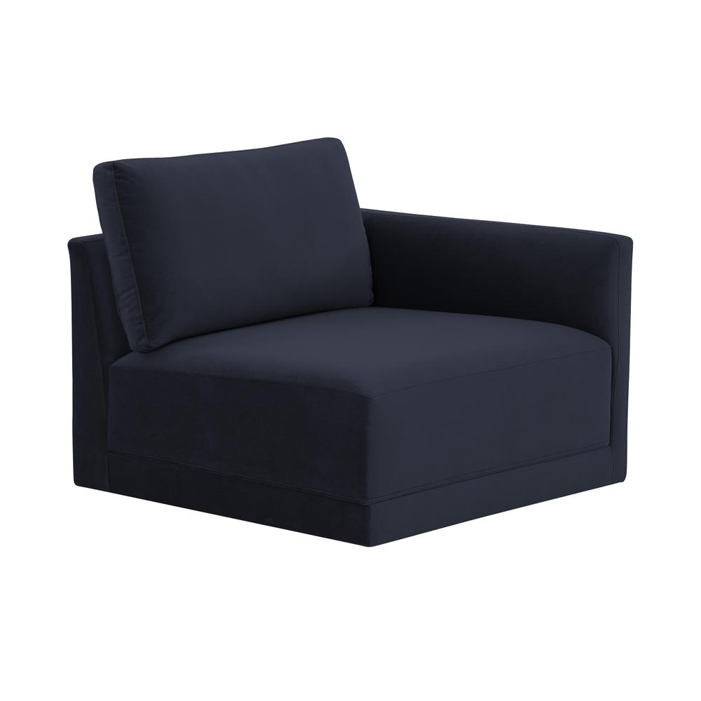 Willow Navy RAF Corner Chair. Picture 1