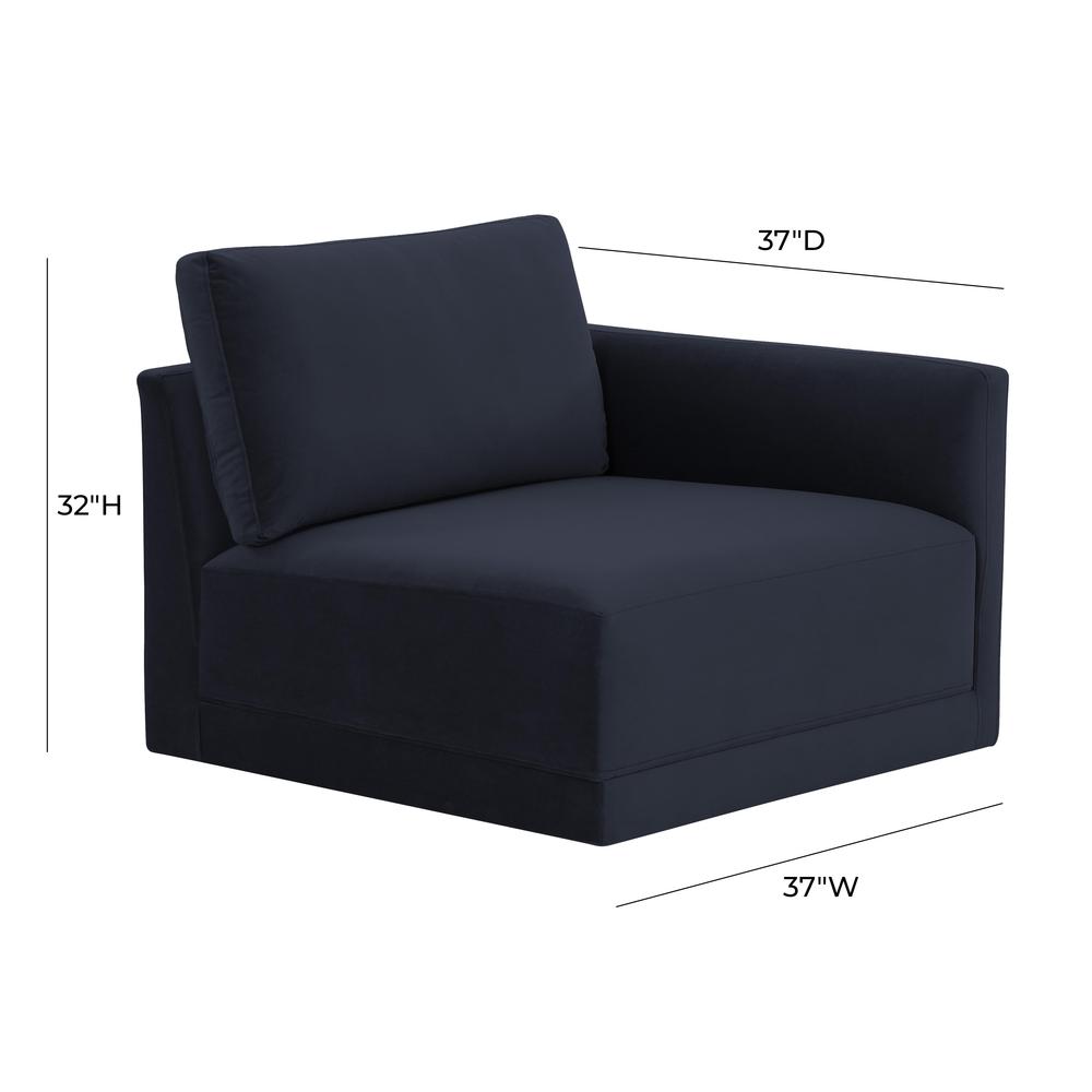 Willow Navy RAF Corner Chair. Picture 5
