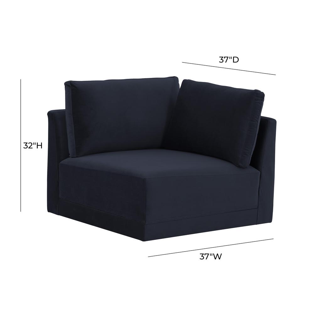Willow Navy Corner Chair. Picture 6