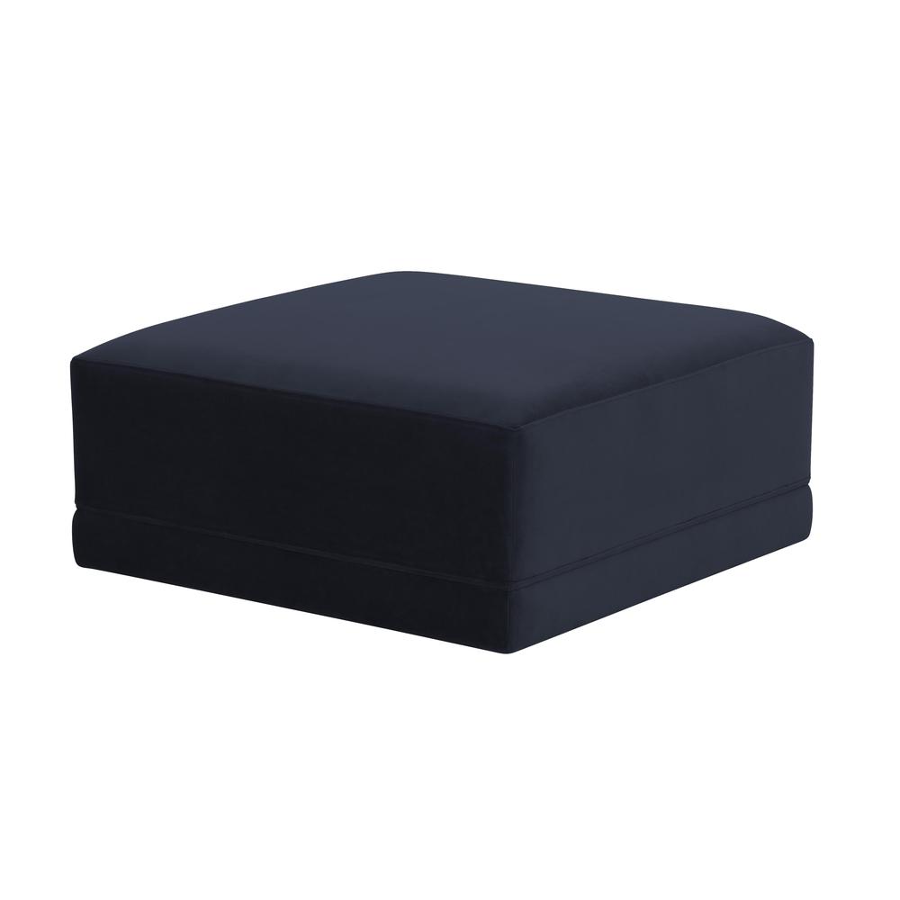 Willow Navy Ottoman. Picture 1