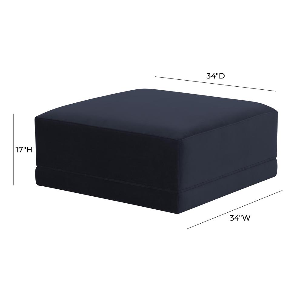 Willow Navy Ottoman. Picture 3