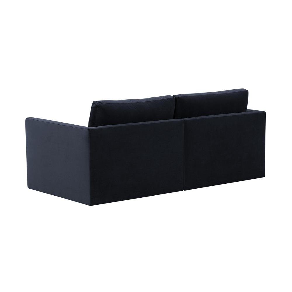 Willow Navy Modular Loveseat. Picture 3