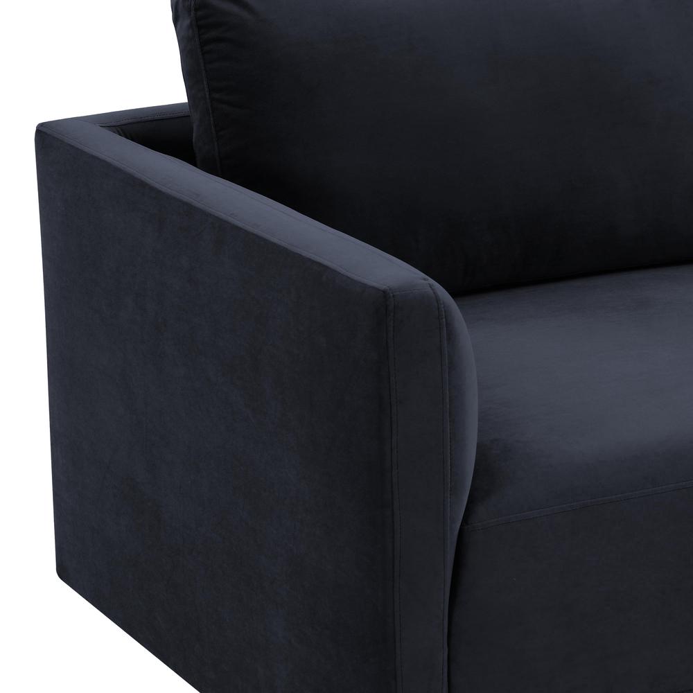 Willow Navy Modular Loveseat. Picture 4