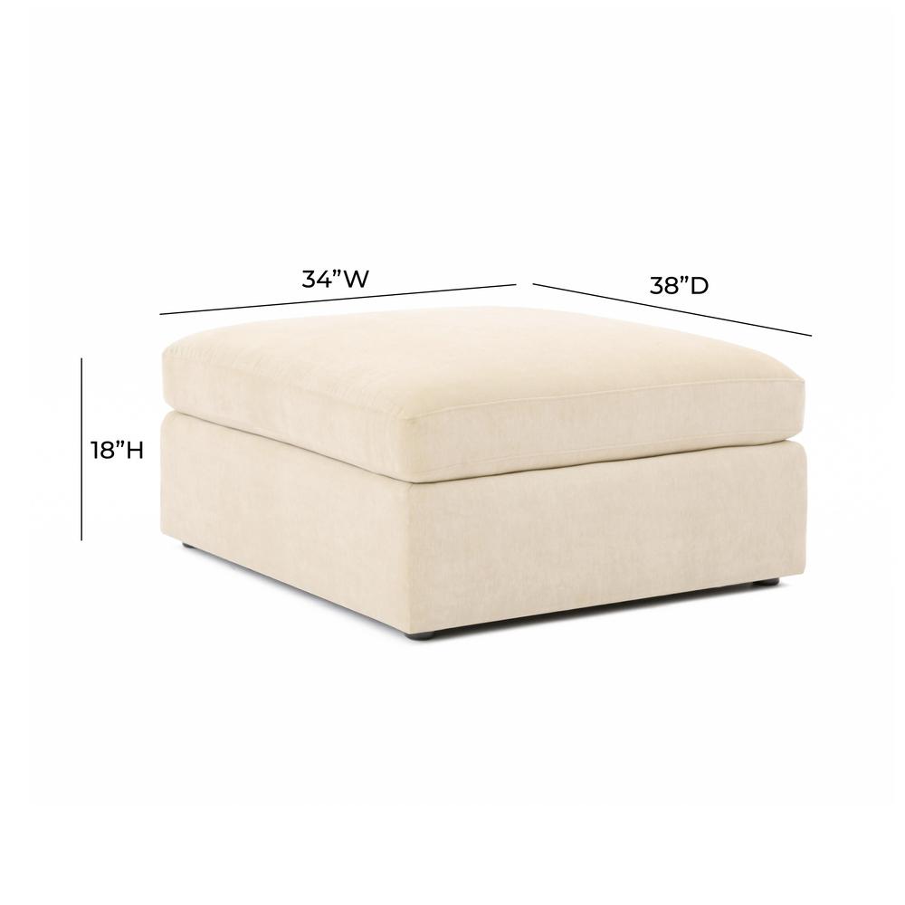 Aiden Beige Ottoman. Picture 1