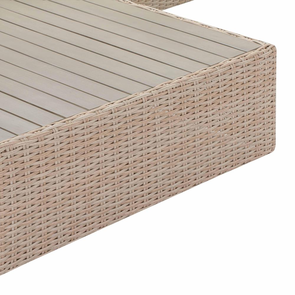 Cali Natural Wicker Outdoor Ottoman. Picture 9