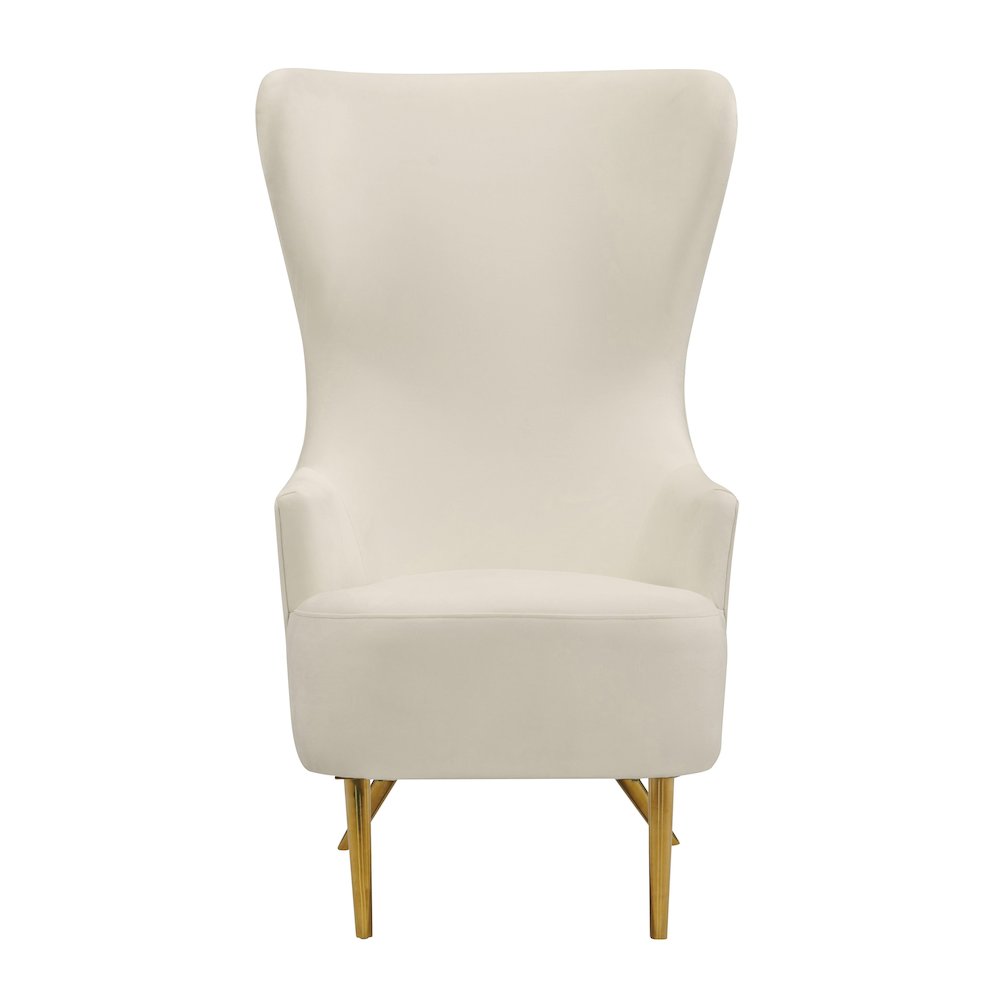 Julia Cream Wingback Chair. Picture 3