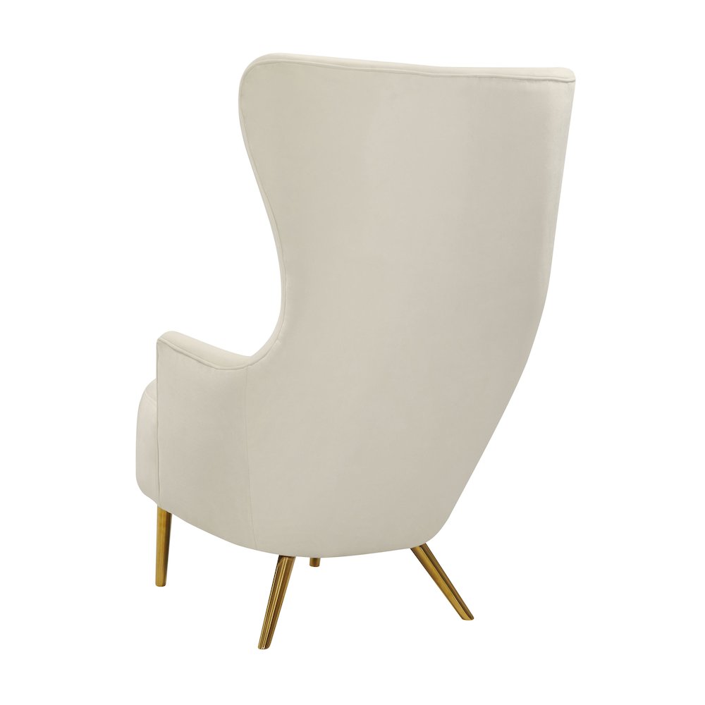 Julia Cream Wingback Chair. Picture 4