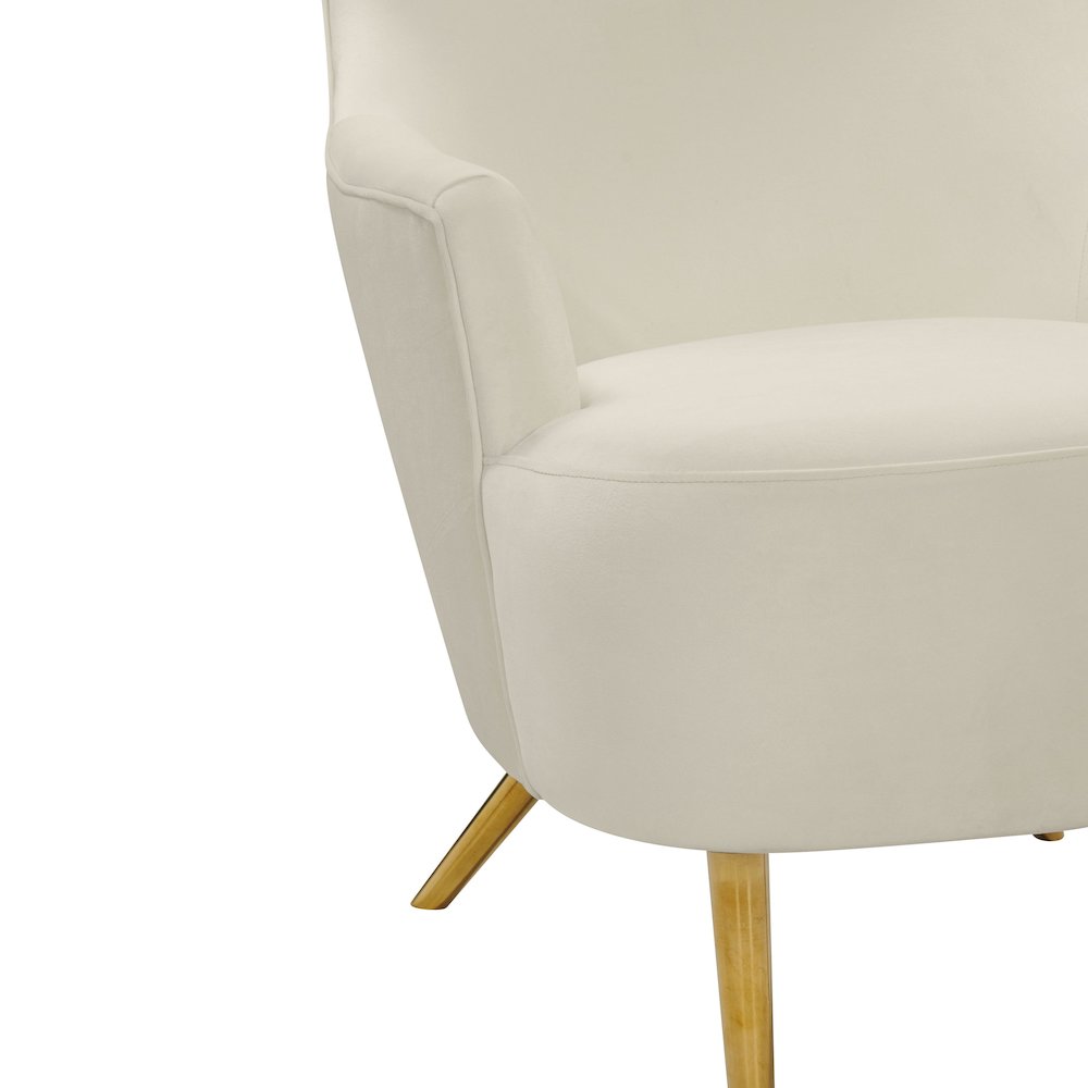 Julia Cream Wingback Chair. Picture 5