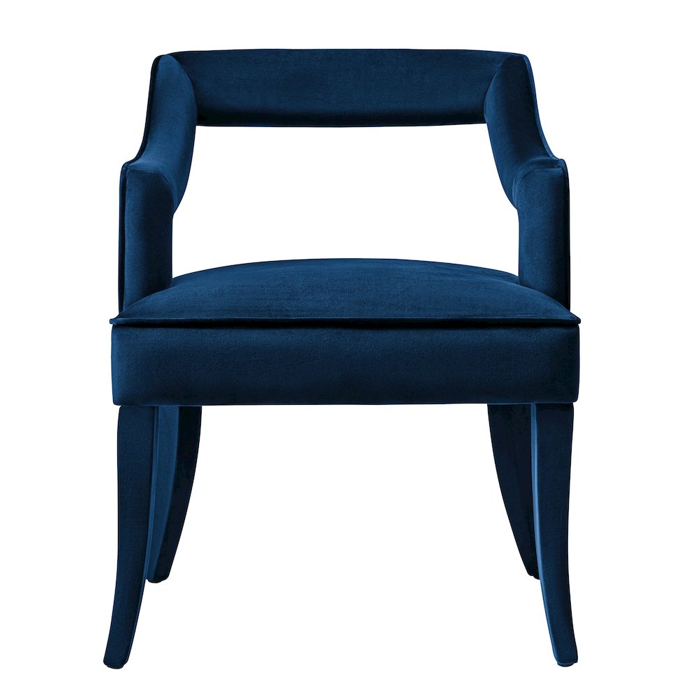 Tiffany Navy Velvet Chair. Picture 3