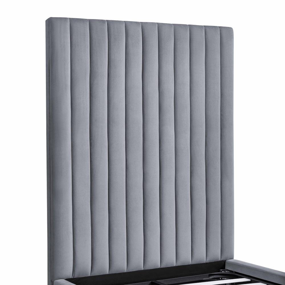 Arabelle Grey Bed Twin. Picture 5
