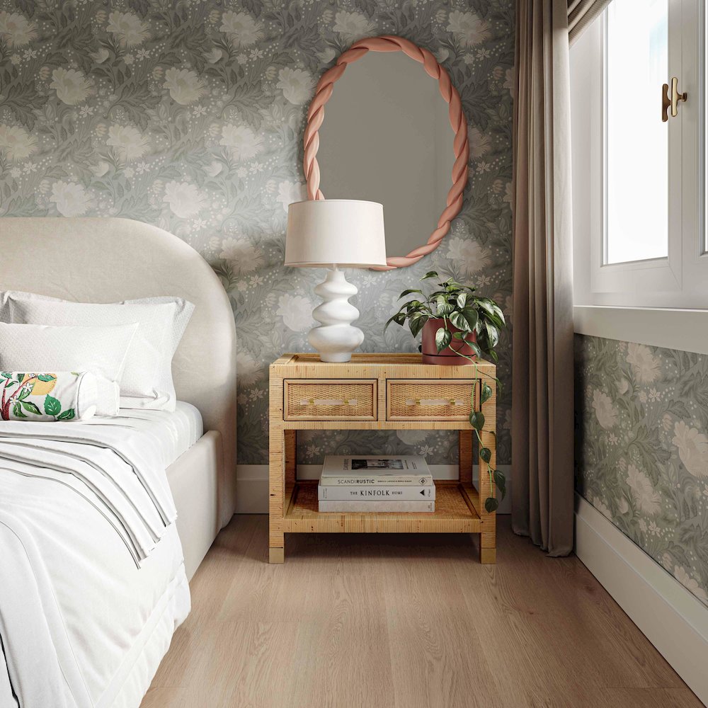 Amara Natural Rattan Nightstand. Picture 2