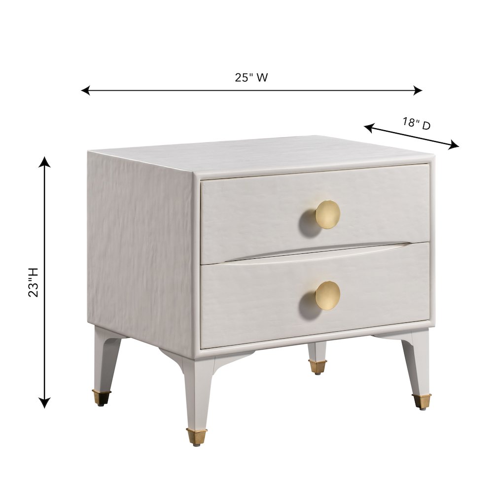 Divine White Nightstand. Picture 8