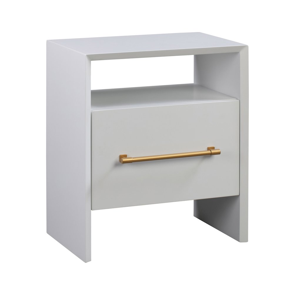 Libre White Nightstand. Picture 1