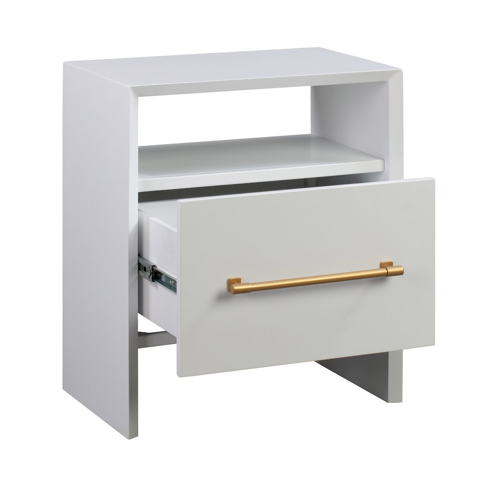 Libre White Nightstand. Picture 3