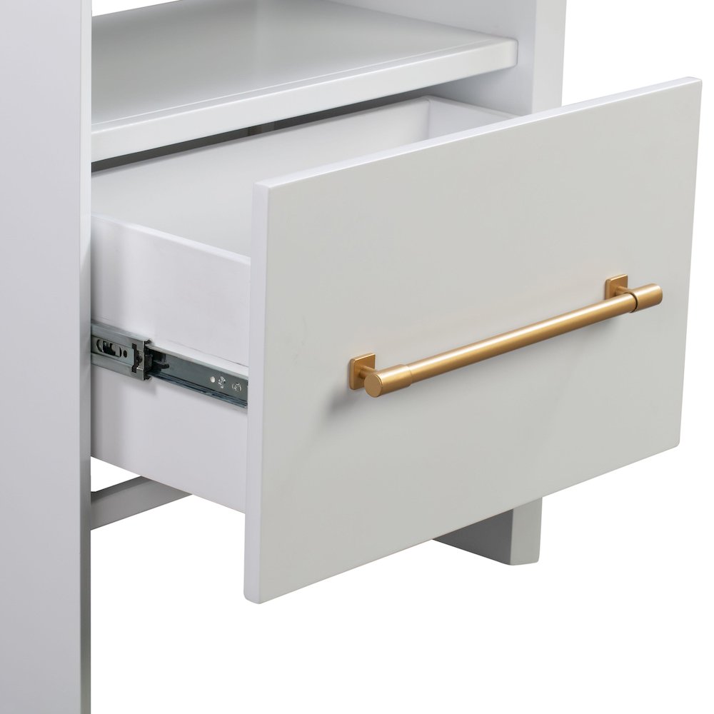 Libre White Nightstand. Picture 6