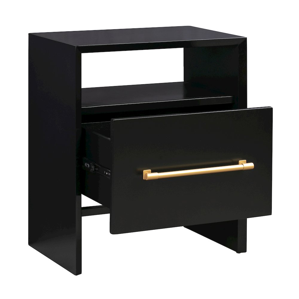 Libre Black Nightstand. Picture 4
