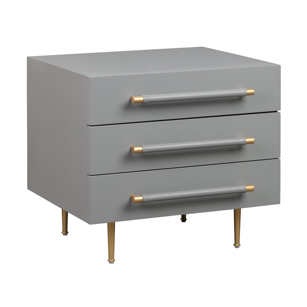Trident Grey Nightstand. Picture 3