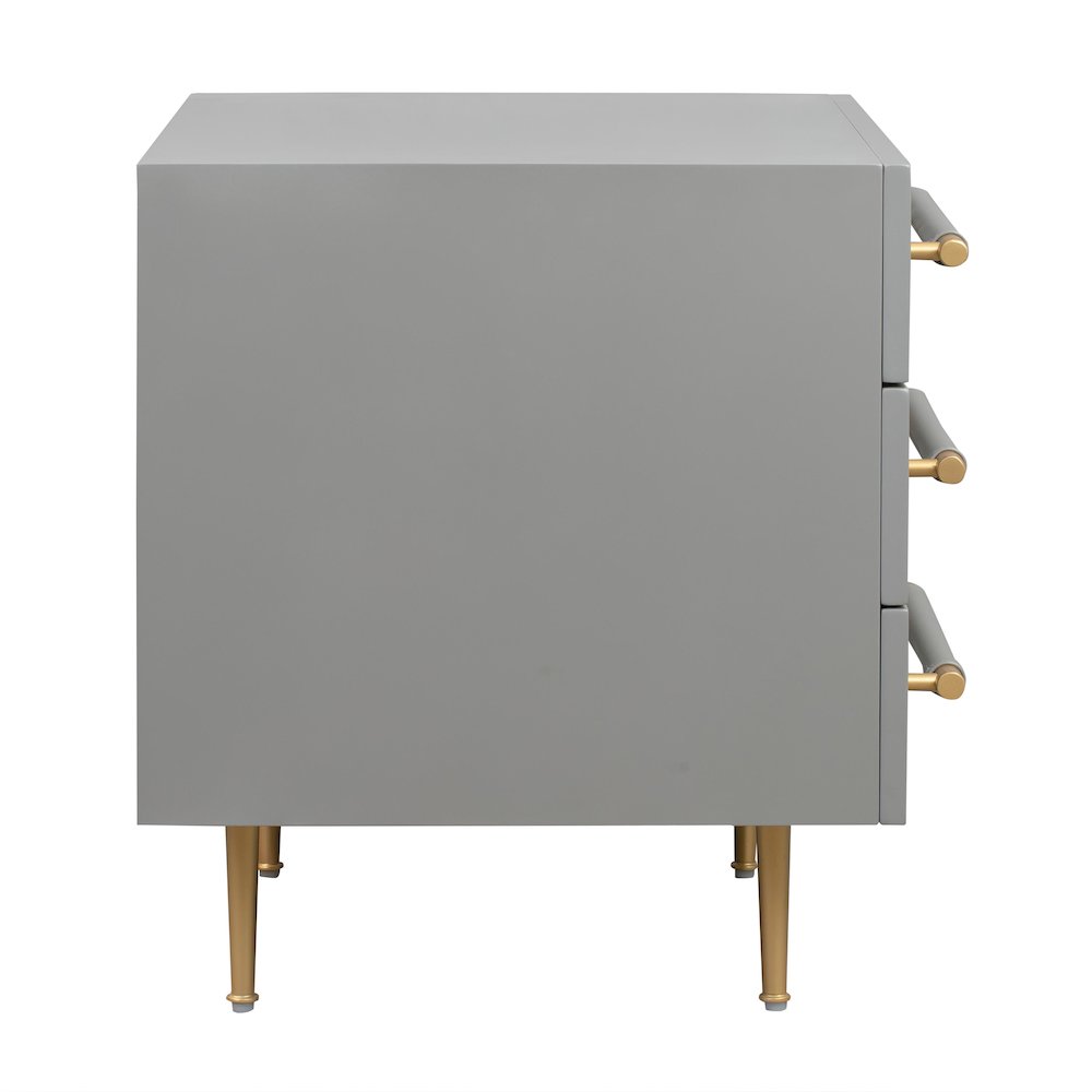 Trident Grey Nightstand. Picture 5