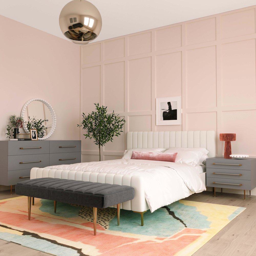 Trident Grey Nightstand. Picture 9