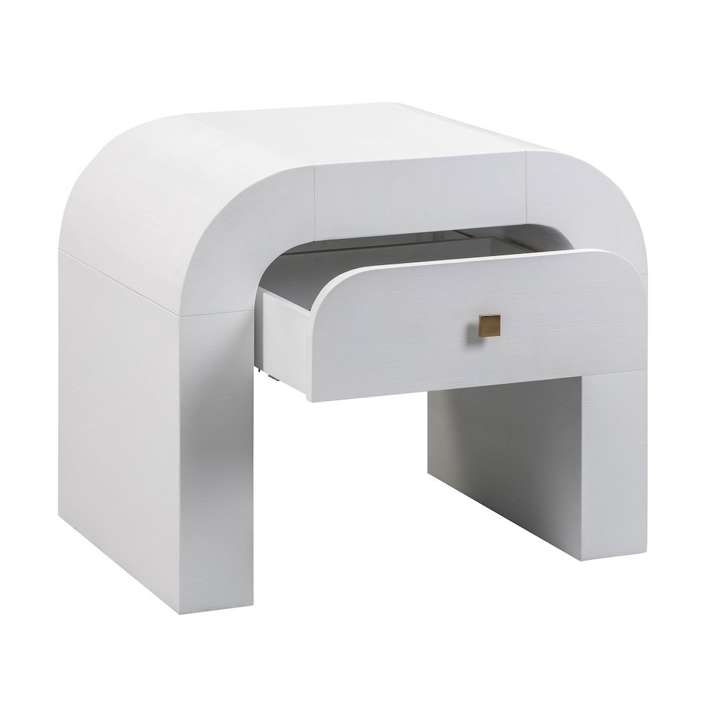 Hump White Nightstand. Picture 4