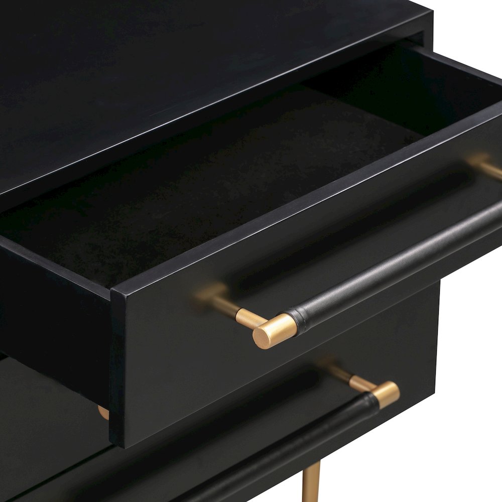 Trident Black Nightstand. Picture 7