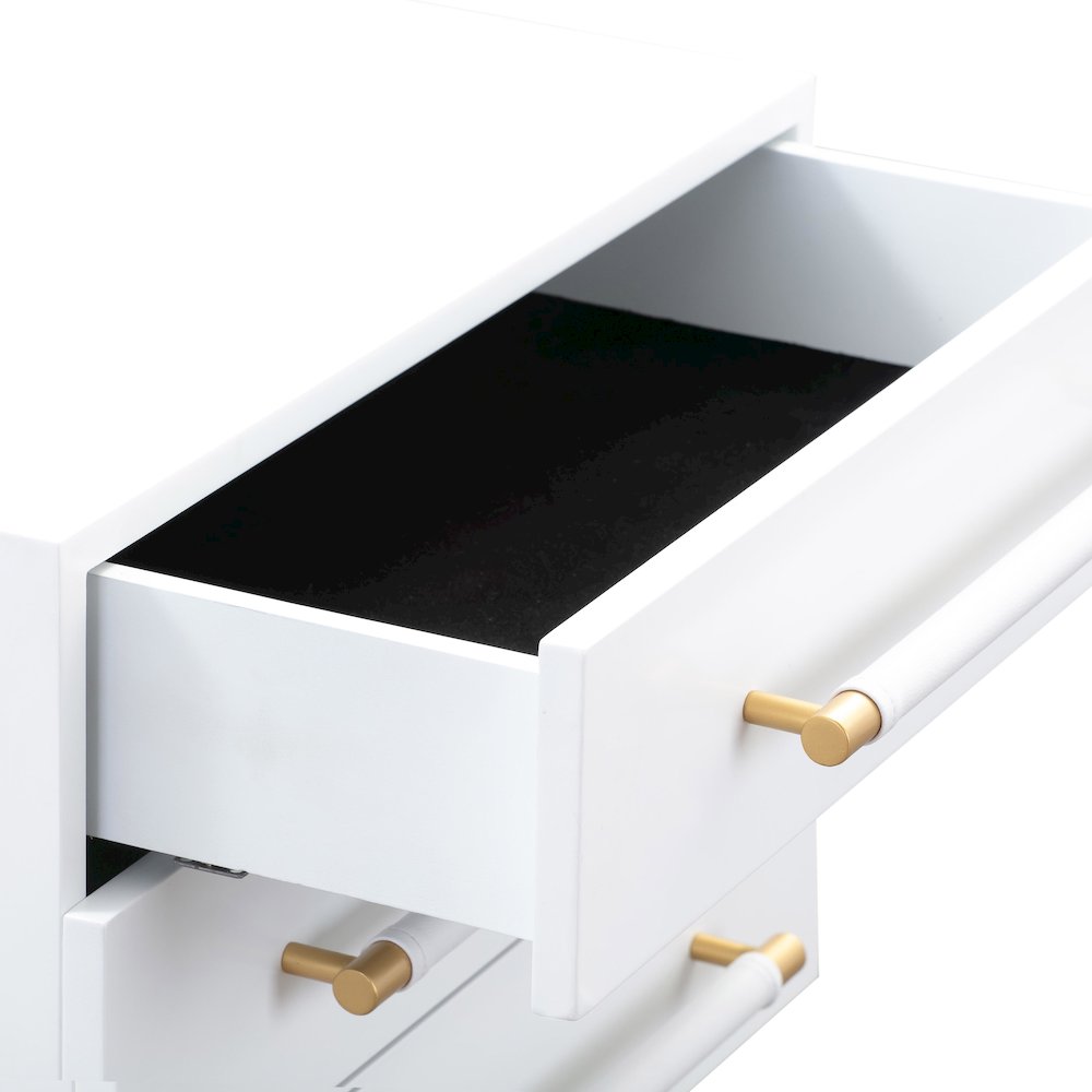 Trident White Nightstand. Picture 6