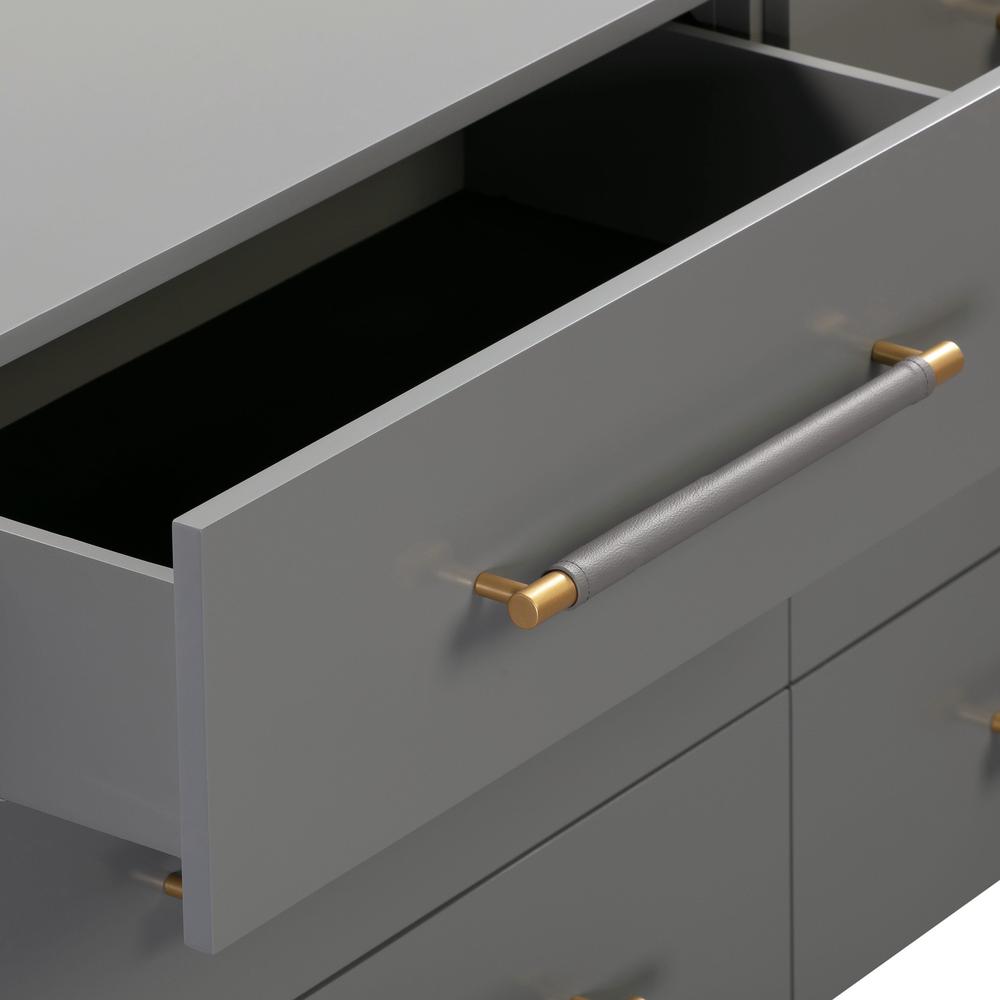 Trident Grey 6 Drawer Dresser. Picture 6