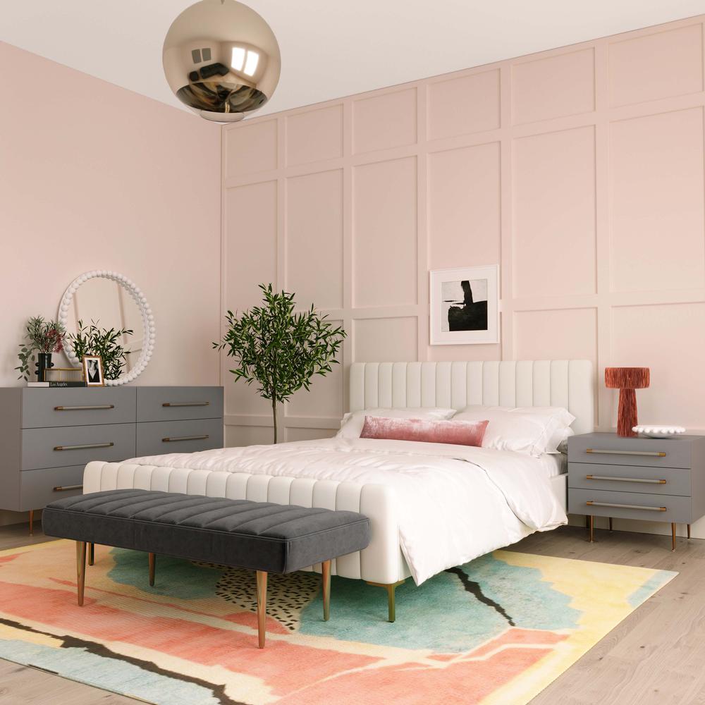 Trident Grey 6 Drawer Dresser. Picture 8