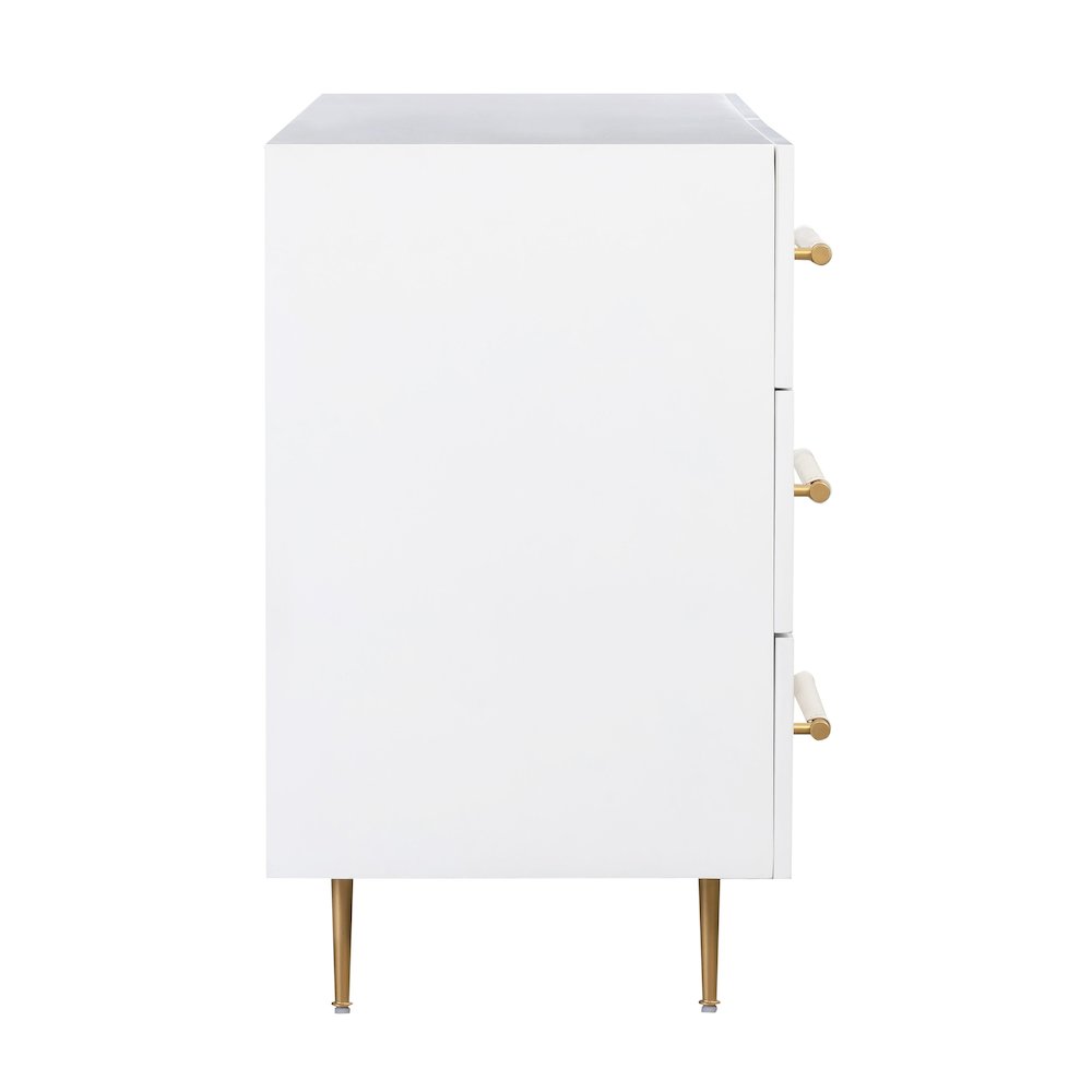 Trident White 6 Drawer Dresser. Picture 5