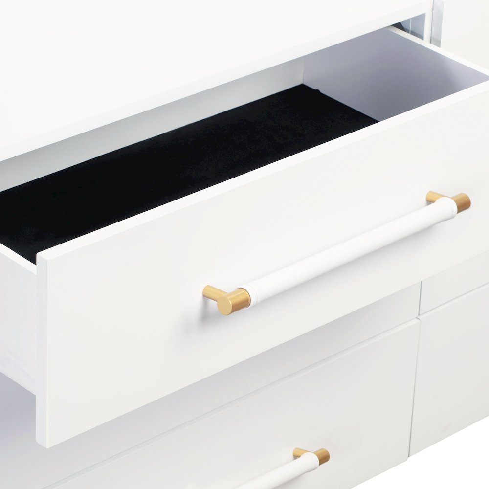 Trident White 6 Drawer Dresser. Picture 7