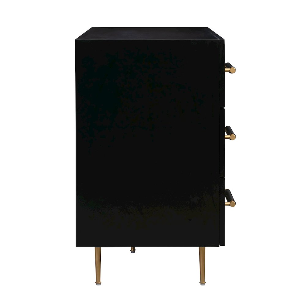 Trident Black 6 Drawer Dresser. Picture 5
