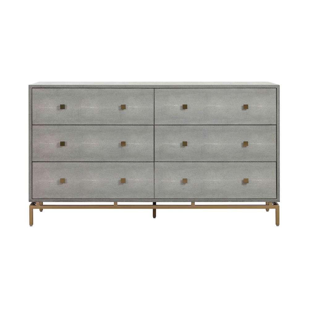 Pesce Shagreen 6 Drawer Dresser. Picture 3