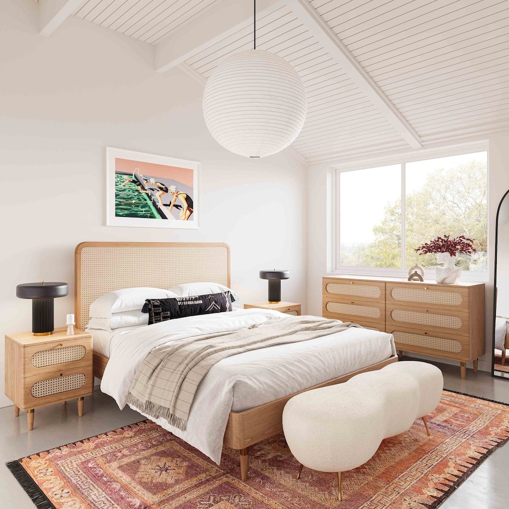 Carmen Cane Bed in UK King. Picture 2