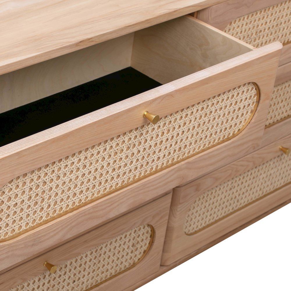 Carmen Cane 6 Drawer Dresser. Picture 7
