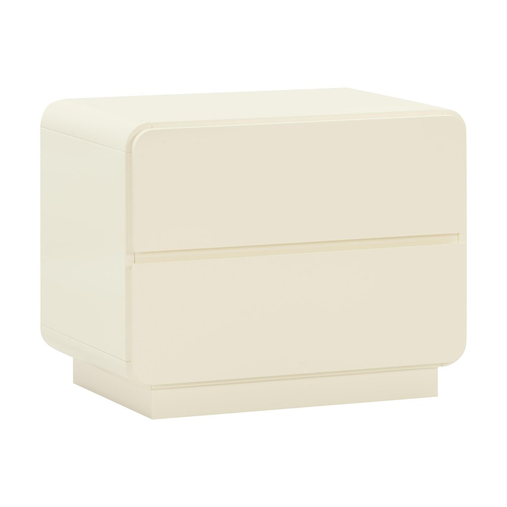 Sagura Cream Nightstand. Picture 1