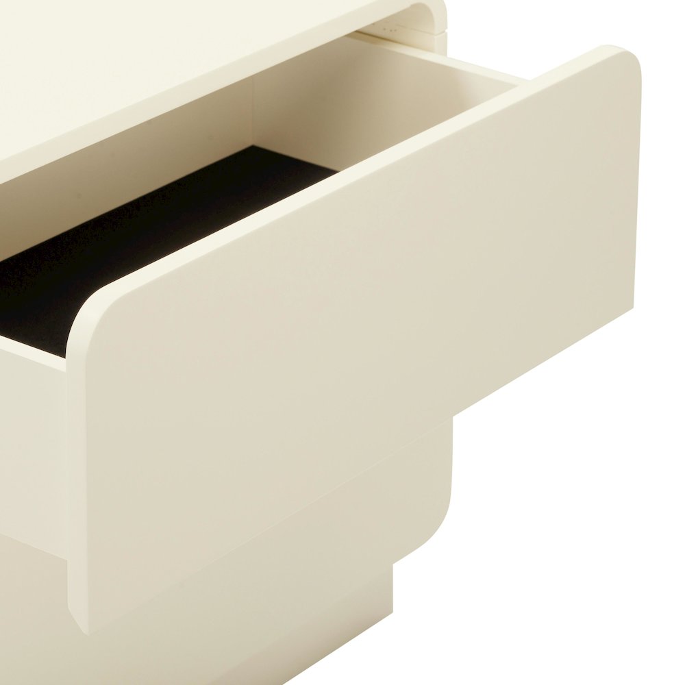 Sagura Cream Nightstand. Picture 7