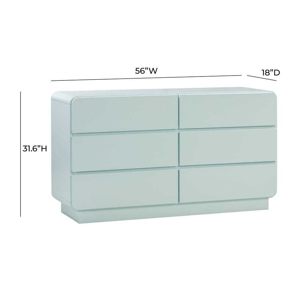 Sagura Blue 6-Drawer Dresser. Picture 8