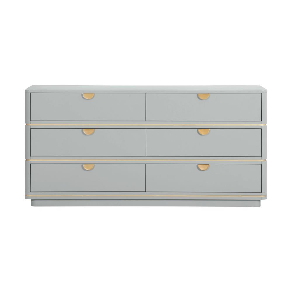 Julieta Grey 6 Drawer Dresser. Picture 2